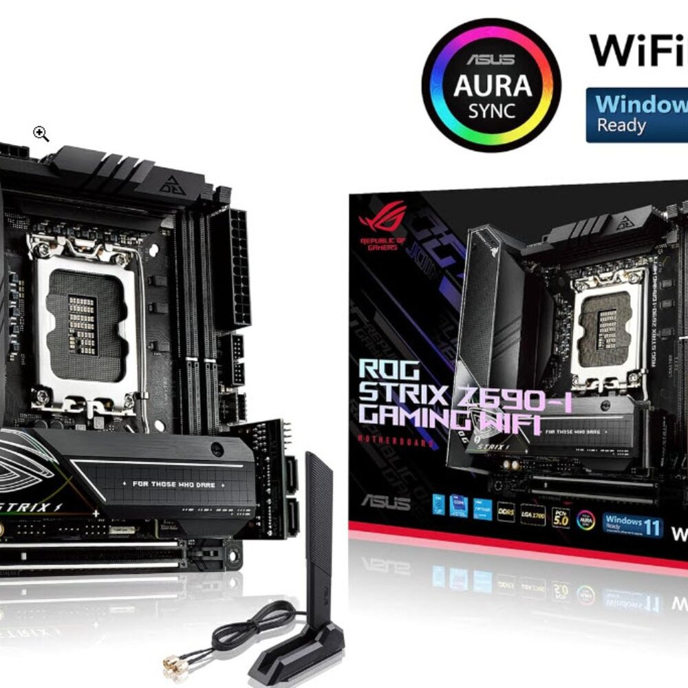 SOLD Gaming Wi-Fi Motherboard - ROG Strix Z690-I Gaming Wi-Fi Motherboard Strix